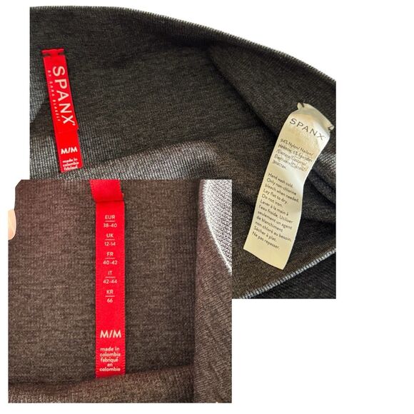 Spanx by Sara Blakely Seamless High Waist Leggings Women's Size M Gray - Picture 5 of 8